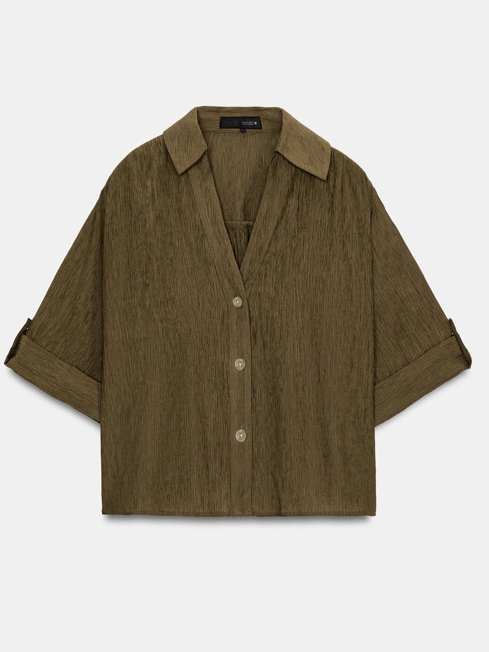 Zara Short Sleeve Flowy Shirt